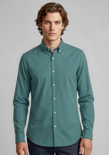 Picture of Biz Collection Mens Memphis Shirt Long Sleeve 60% Cotton 40% Polyester